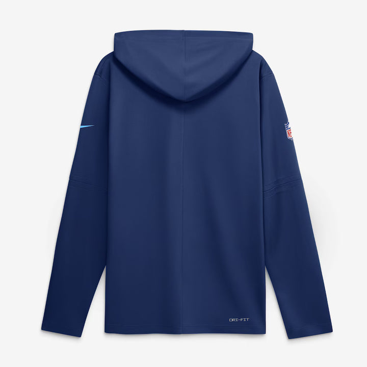 Tennessee Titans Hooded Long Sleeve Top – NFL Nike Rivalries Collection Sideline Lightweight – Navy (USA Sourced)