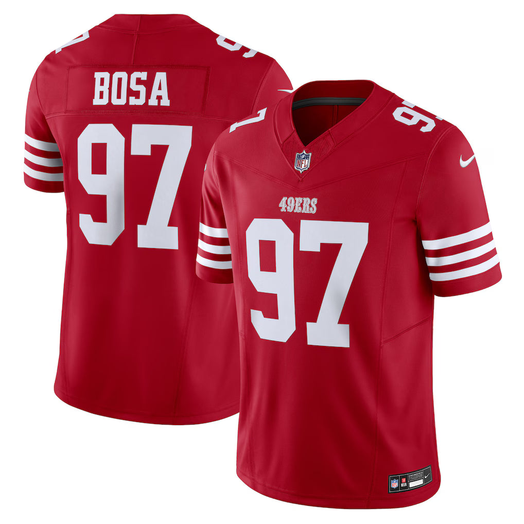 San Francisco 49ers NFL Nick Bosa Nike Vapor F.U.S.E. Limited Jersey - Scarlet (USA Stock) - UKASSNI