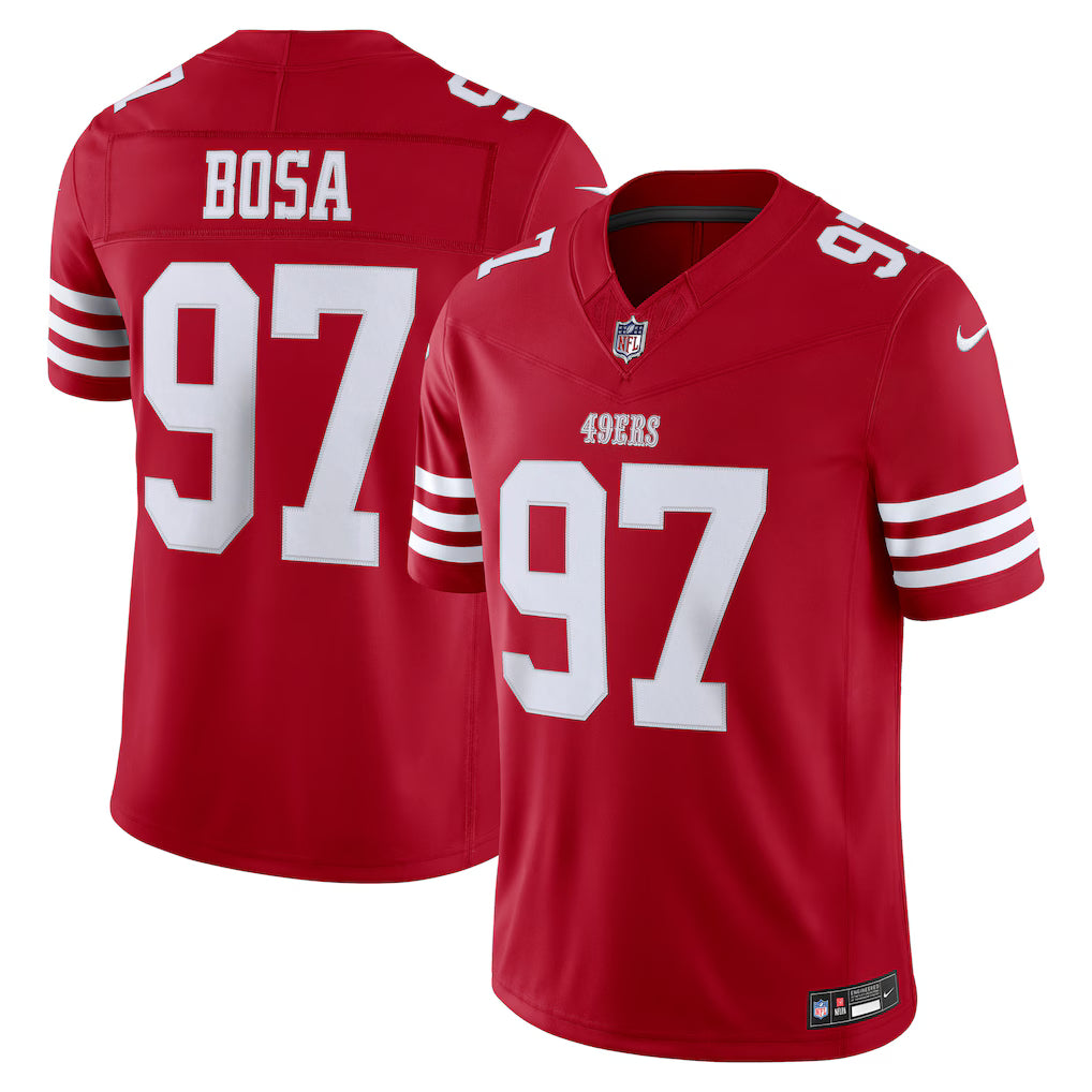 San Francisco 49ers Nick Bosa Jersey - NFL Nike Vapor F.U.S.E. Stitched Limited – Scarlet (USA Sourced)