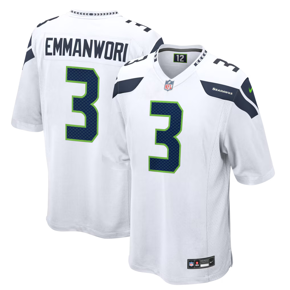 Seattle Seahawks NFL Nick Emmanwori Nike Game Jersey – White (USA Stock)