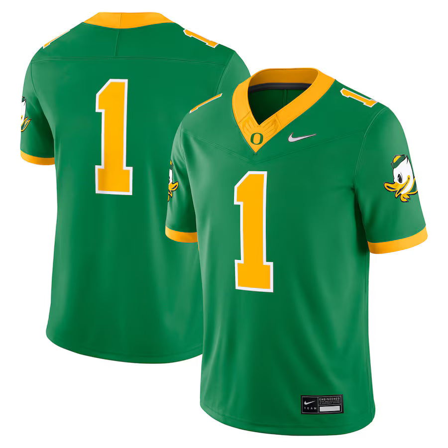 Oregon Ducks NCAA Nike Alternate Game Jersey – Green (USA Stock) - UKASSNI