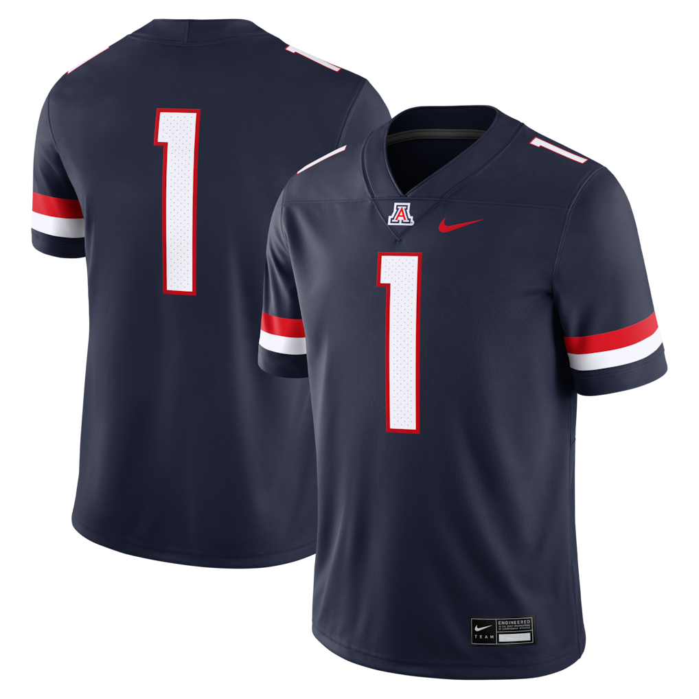 Arizona Wildcats Football Jersey – NCAA Nike Home Game – Navy (USA Sourced)