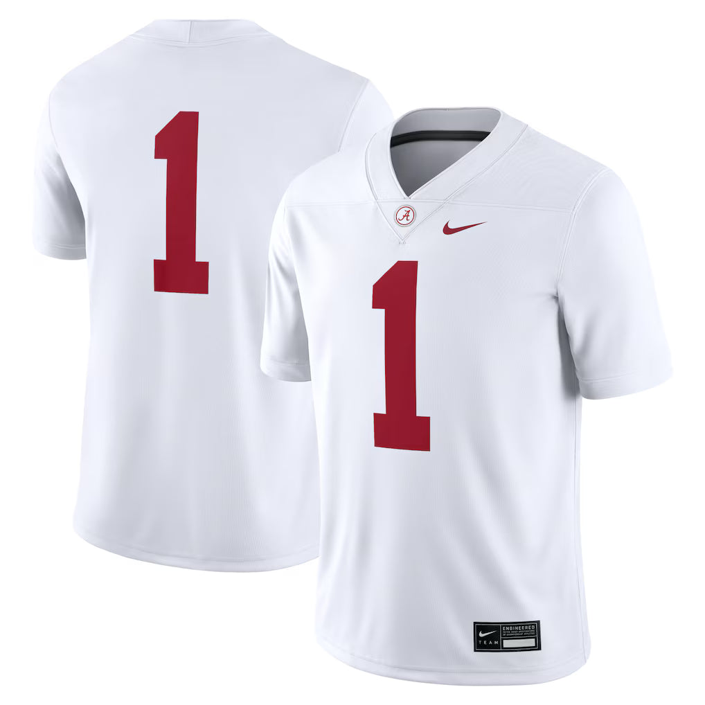 Alabama Crimson Tide Football Jersey – NCAA Nike Game – White (USA Sourced)