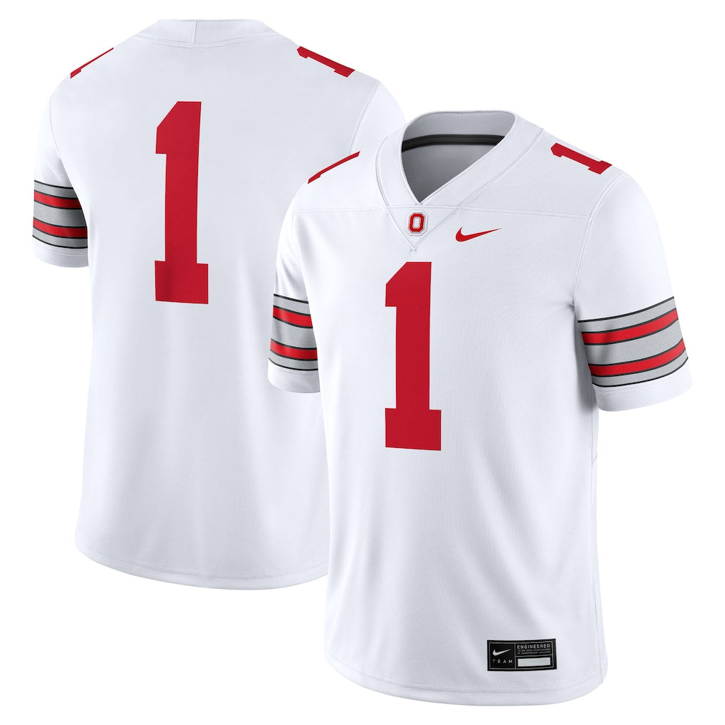 Ohio State Buckeyes Football Jersey – NCAA Nike Road Game – White (USA Sourced)