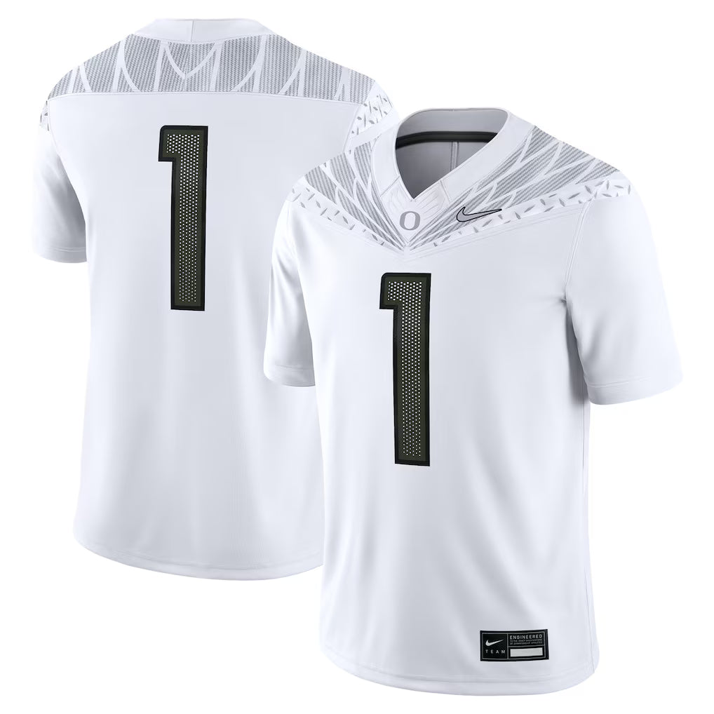Oregon Ducks Football Jersey – NCAA Nike Game – White (USA Sourced)