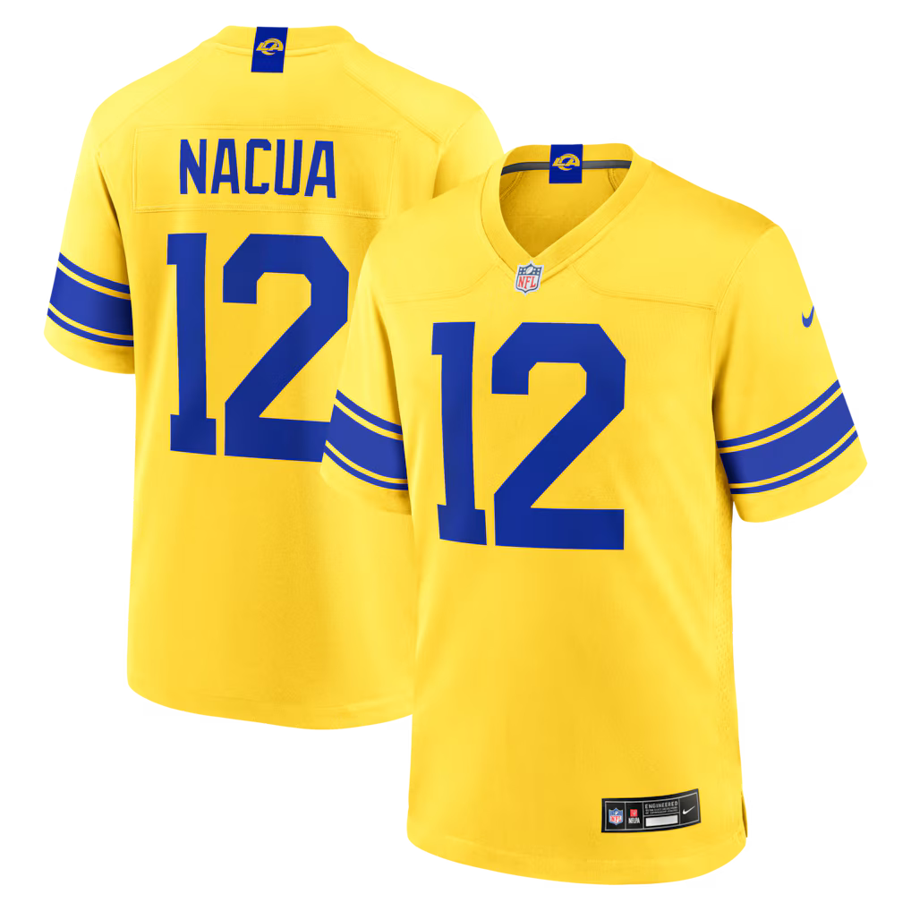Los Angeles Rams Puka Nacua Jersey – NFL Nike Classic Sol Game – Gold (USA Sourced)