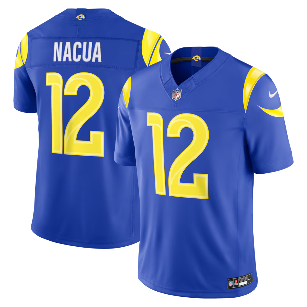 Los Angeles Rams NFL Puka Nacua Nike Vapor F.U.S.E. Sewn Down Limited Jersey – Royal (USA Stock) - UKASSNI