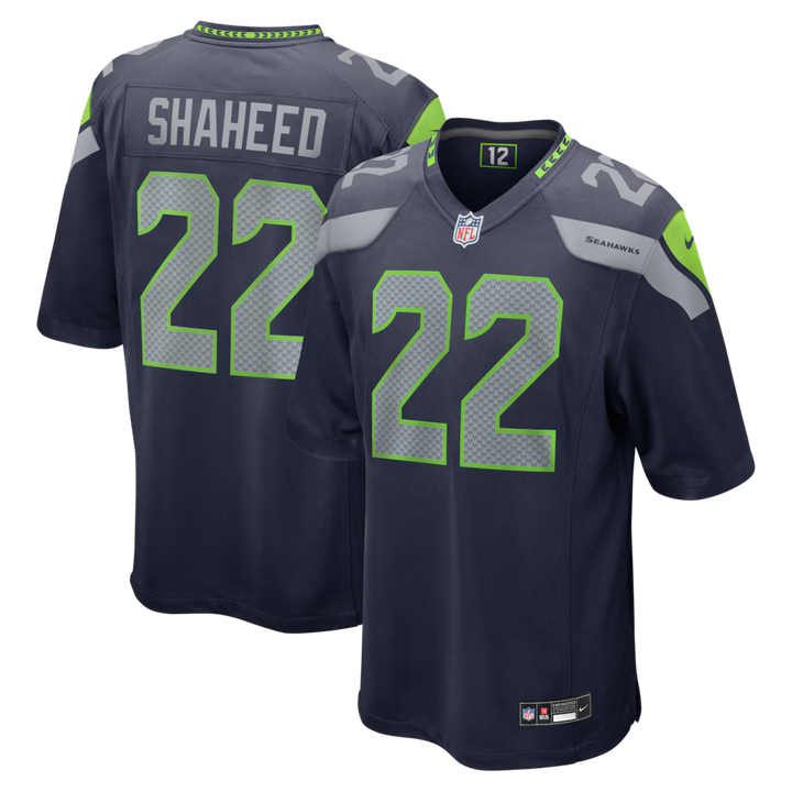 Seattle Seahawks Rashid Shaheed Jersey – NFL Nike Team Game – College Navy (USA Sourced) - UKASSNI