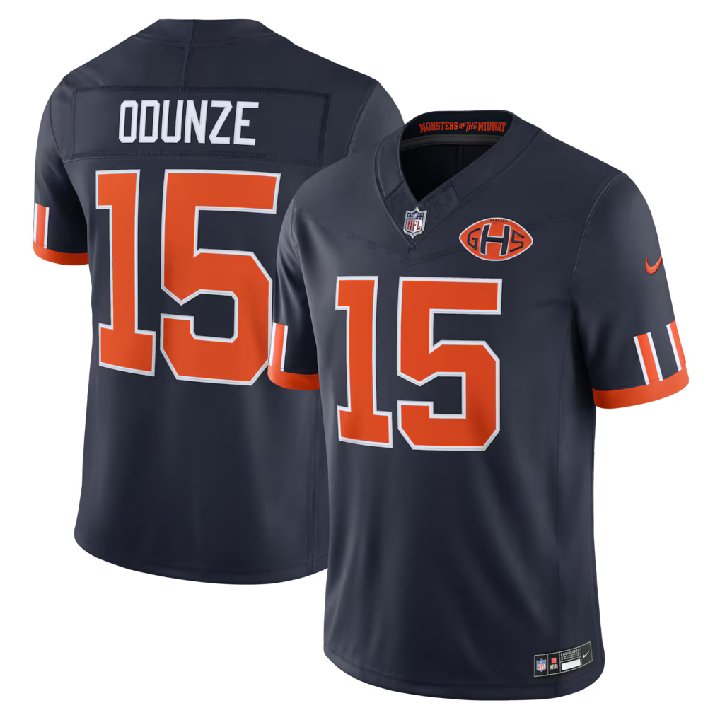 Chicago Bears Rome Odunze Jersey – NFL Nike 2026 Rivalries Collection Limited – Navy (USA Sourced)