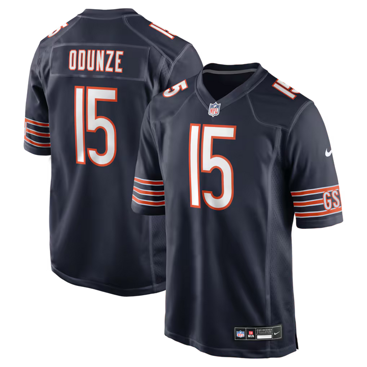 Chicago Bears Rome Odunze Jersey – NFL Nike Player Game – Navy (USA Sourced) - UKASSNI