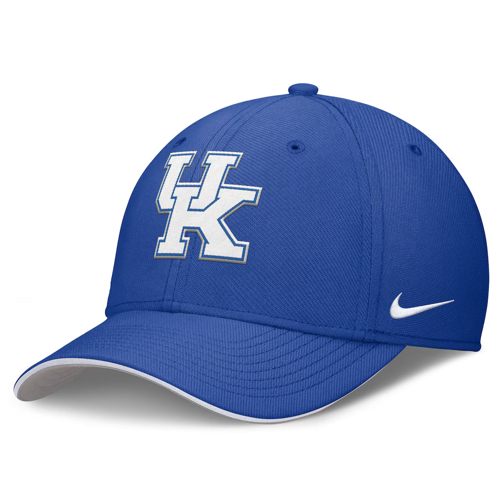 Kentucky Wildcats NCAA Nike 2025 Dugout Coaches Rise Swoosh Performance Flex Hat – Royal (USA Stock) - UKASSNI