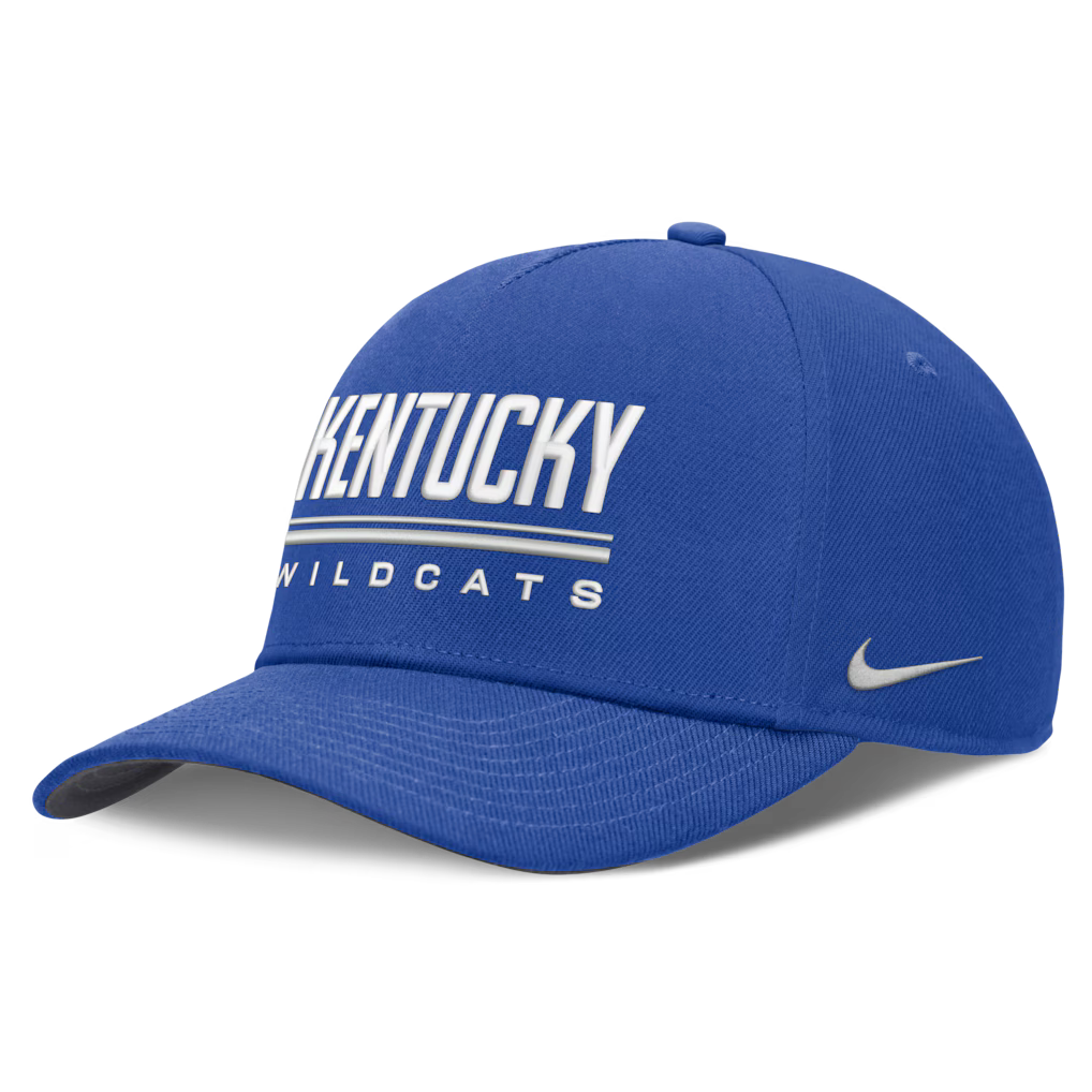 Kentucky Wildcats Nike 2026 Sideline Dri-FIT Rise Adjustable Hat - NCAA – Royal (USA Sourced)