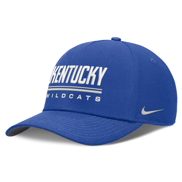 Kentucky Wildcats Nike 2026 Sideline Dri-FIT Rise Adjustable Hat - NCAA – Royal (USA Sourced)