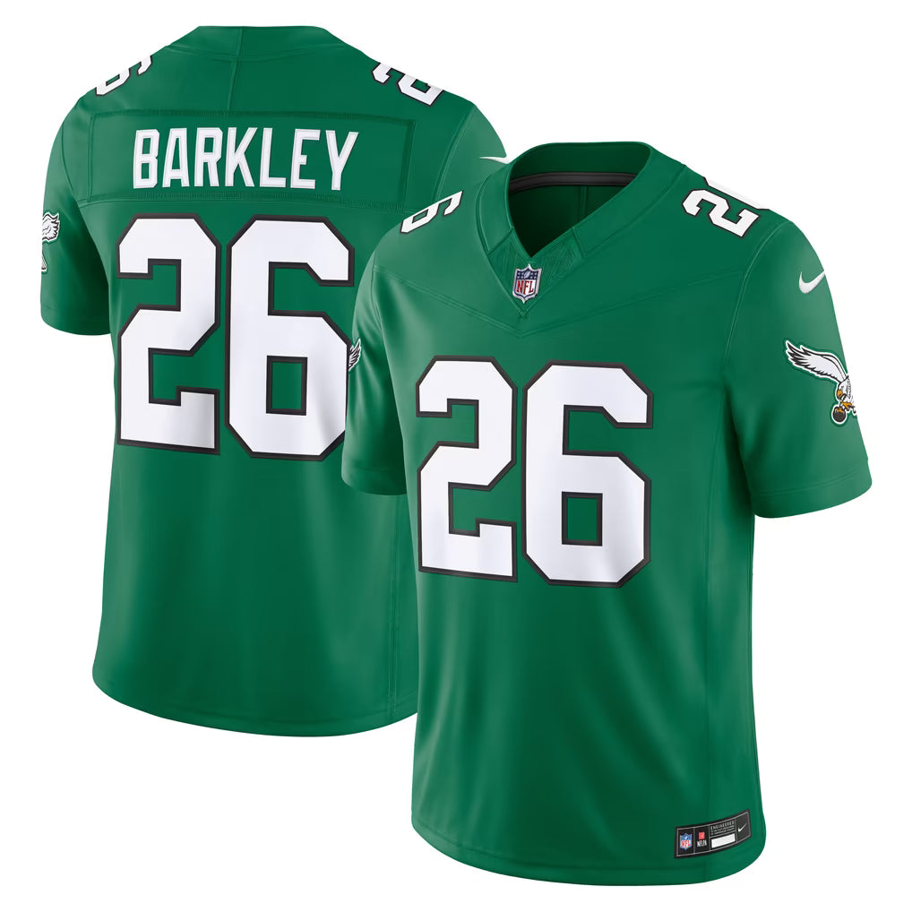 Philadelphia Eagles Saquon Barkley Jersey – NFL Nike Alternate Vapor F.U.S.E. Stitched Limited – 4 Colours (USA Sourced)