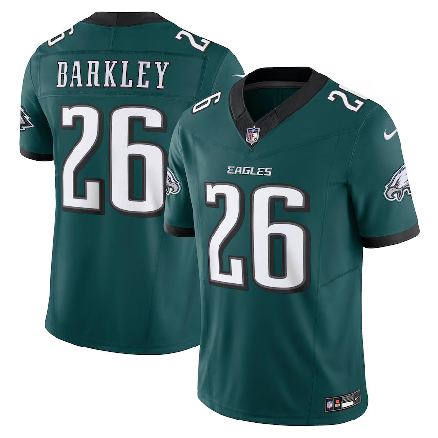 Philadelphia Eagles NFL Saquon Barkley Nike Vapor F.U.S.E. Limited Jersey – Midnight Green (USA Stock) - UKASSNI