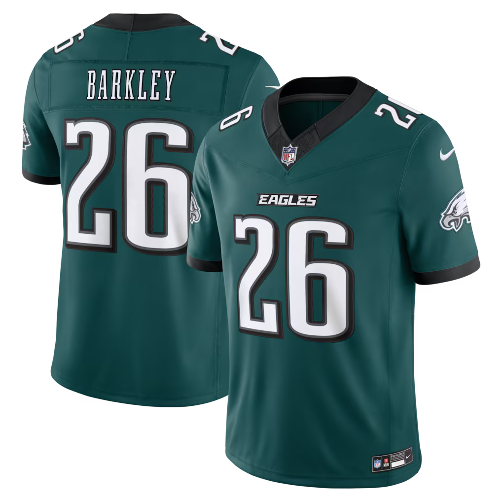 Saquon Barkley Philadelphia Eagles Nike Vapor F.U.S.E. Stitched Limited Jersey - Midnight Green