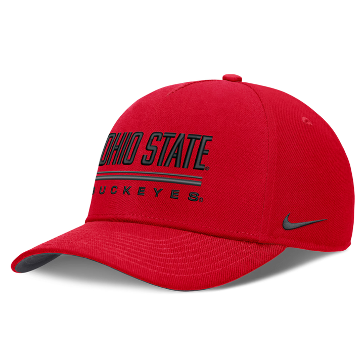 Ohio State Buckeyes Nike 2026 Sideline Dri-FIT Rise Adjustable Hat - NCAA – Scarlet (USA Sourced)