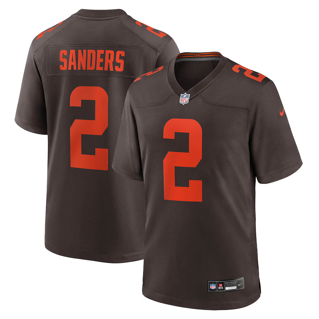 Cleveland Browns NFL Shedeur Sanders Nike Alternate Game Jersey – Brown (USA Stock) - UKASSNI
