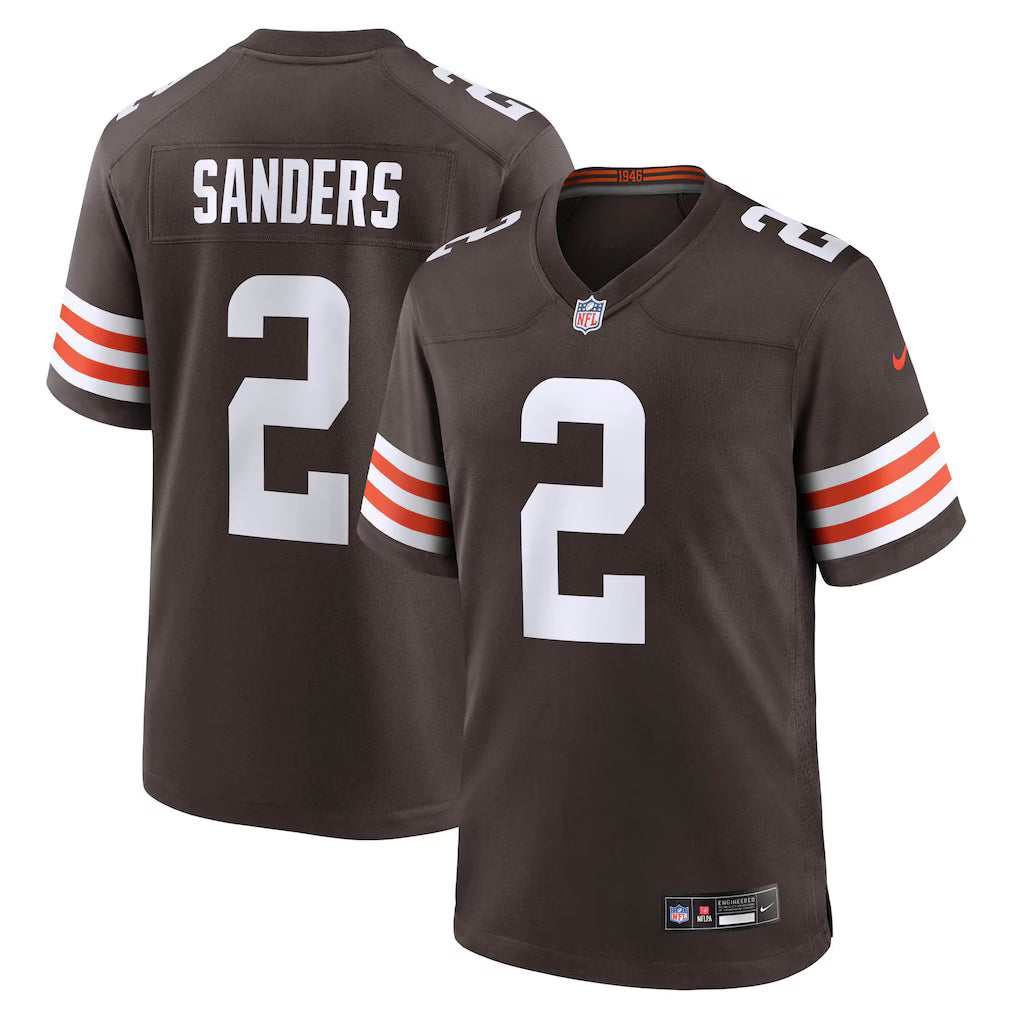 Cleveland Browns NFL Shedeur Sanders Nike Game Jersey – Brown (USA Stock) - UKASSNI