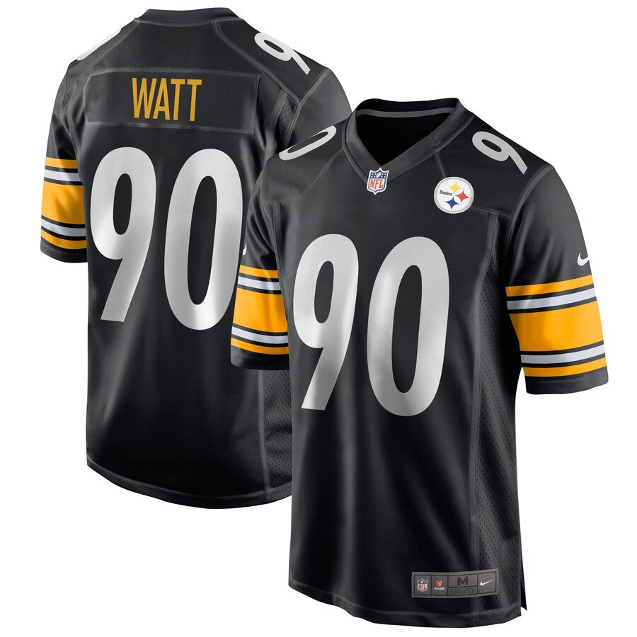 Pittsburgh Steelers NFL T.J. Watt Nike Game Jersey – Black (USA Stock) - UKASSNI