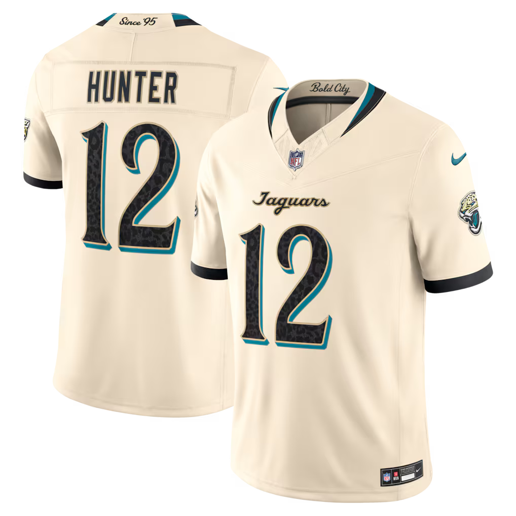 Jacksonville Jaguars Travis Hunter Jersey – NFL Nike 2026 Rivalries Collection Limited – Natural (USA Sourced)