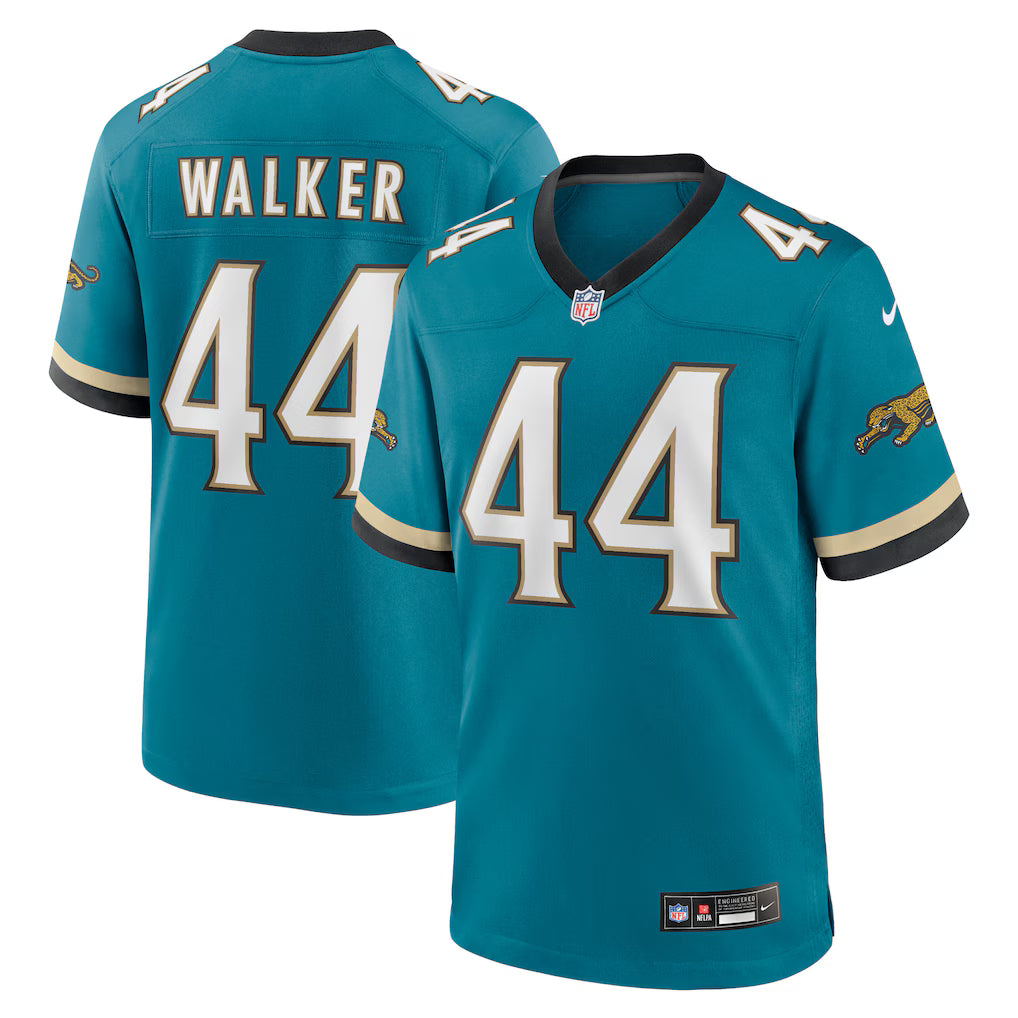 Jacksonville Jaguars NFL Travon Walker Nike Prowler Throwback Player Game Jersey - Teal (USA Stock)