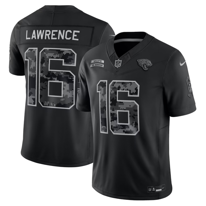Jacksonville Jaguars Trevor Lawrence Jersey – NFL Nike 2026 Salute to Service Stitched Limited – Black (USA Sourced)