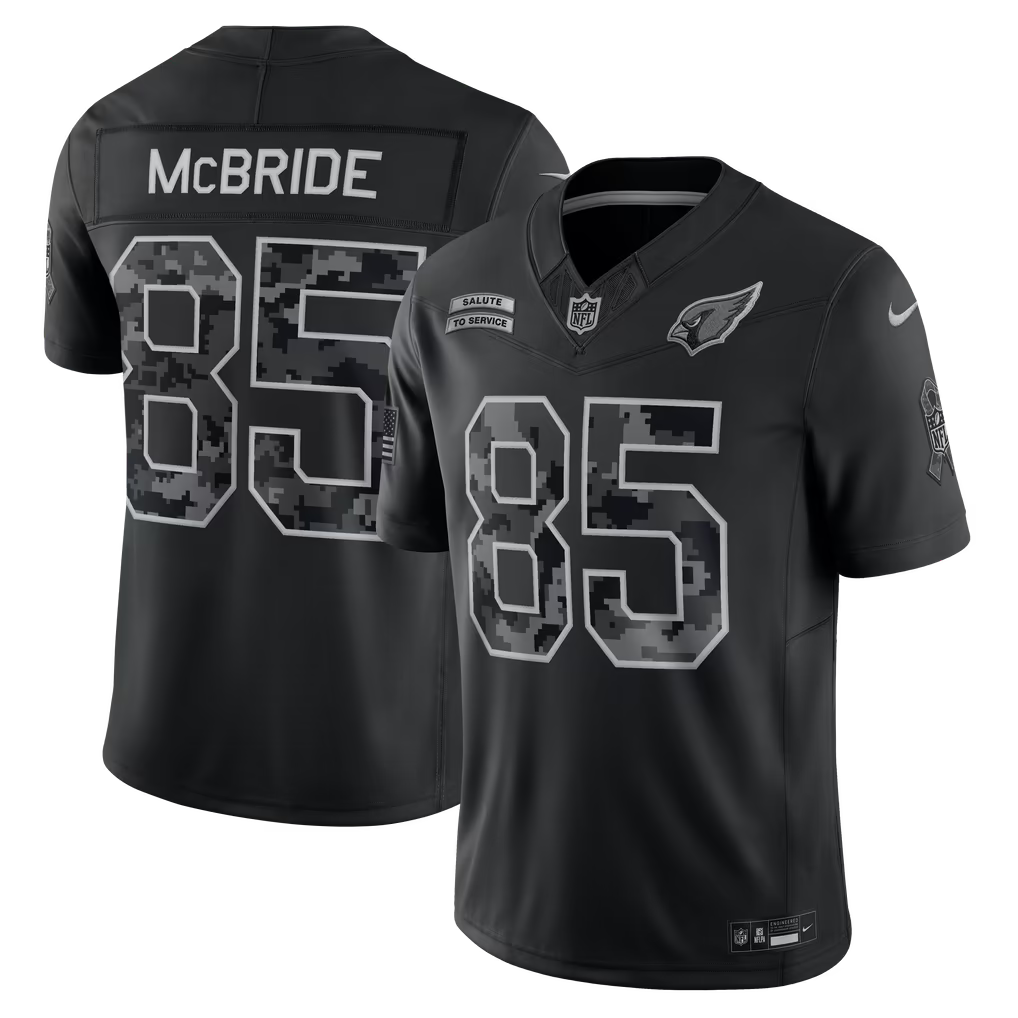 Arizona Cardinals Trey McBride Jersey – NFL Nike 2026 Salute to Service Stitched Limited – Black (USA Sourced)
