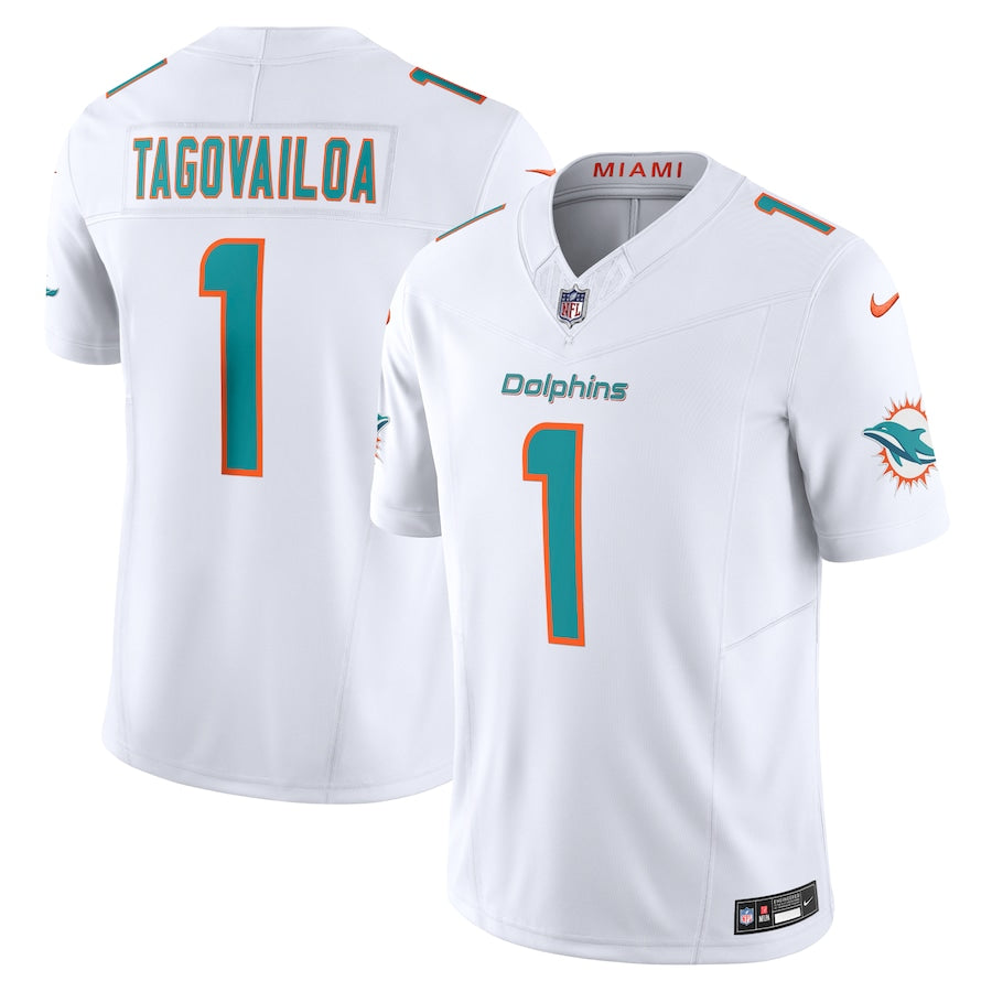 Miami Dolphins NFL Tua Tagovailoa Nike Vapor F.U.S.E. Limited Jersey – White (USA Stock) - UKASSNI