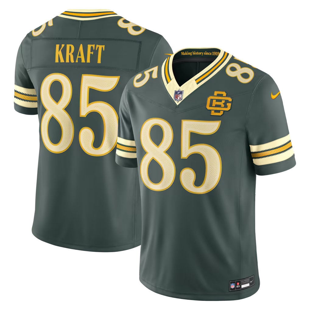 Green Bay Packers Tucker Kraft Jersey – NFL Nike 2026 Rivalries Collection Stitched Limited – Green (USA Sourced)