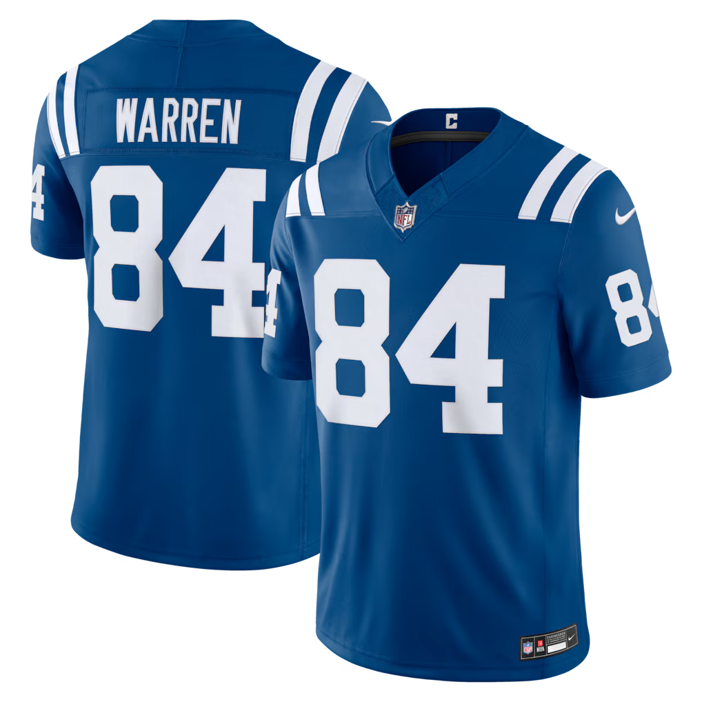 Indianapolis Colts Tyler Warren Jersey - NFL Nike Vapor F.U.S.E. Stitched Limited – Royal (USA Sourced)
