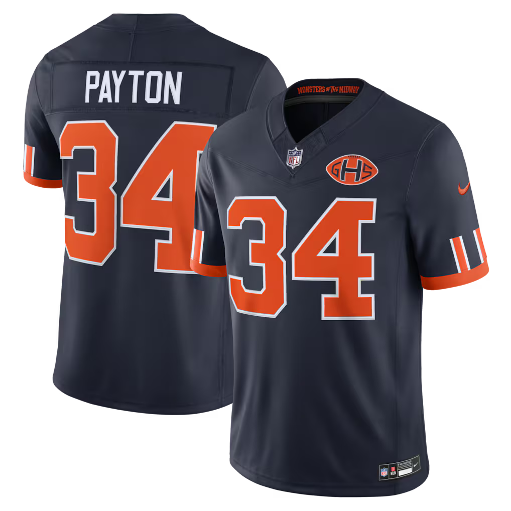 Chicago Bears Walter Payton Jersey – NFL Nike 2026 Rivalries Collection Limited – Navy (USA Sourced)