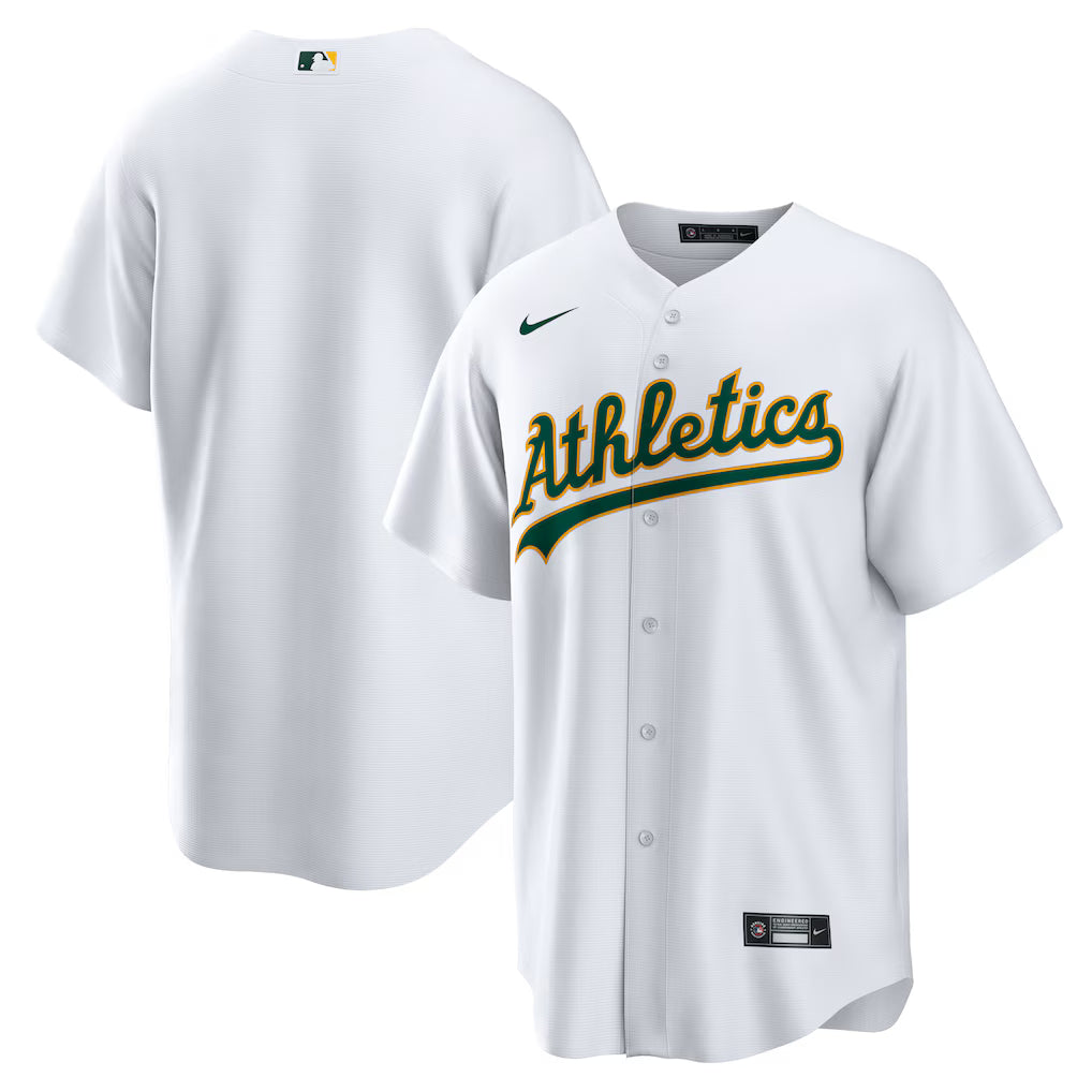 Oakland Athletics MLB Nike Home Replica Team Jersey – White (USA Stock) - UKASSNI