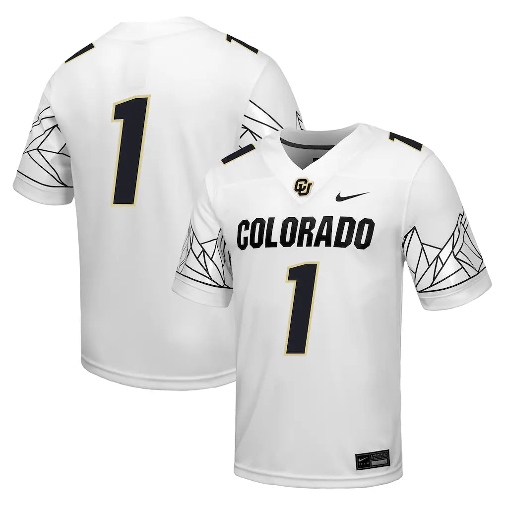 Colorado Buffaloes NCAA Nike Untouchable Game Jersey – White (USA Stock) - UKASSNI