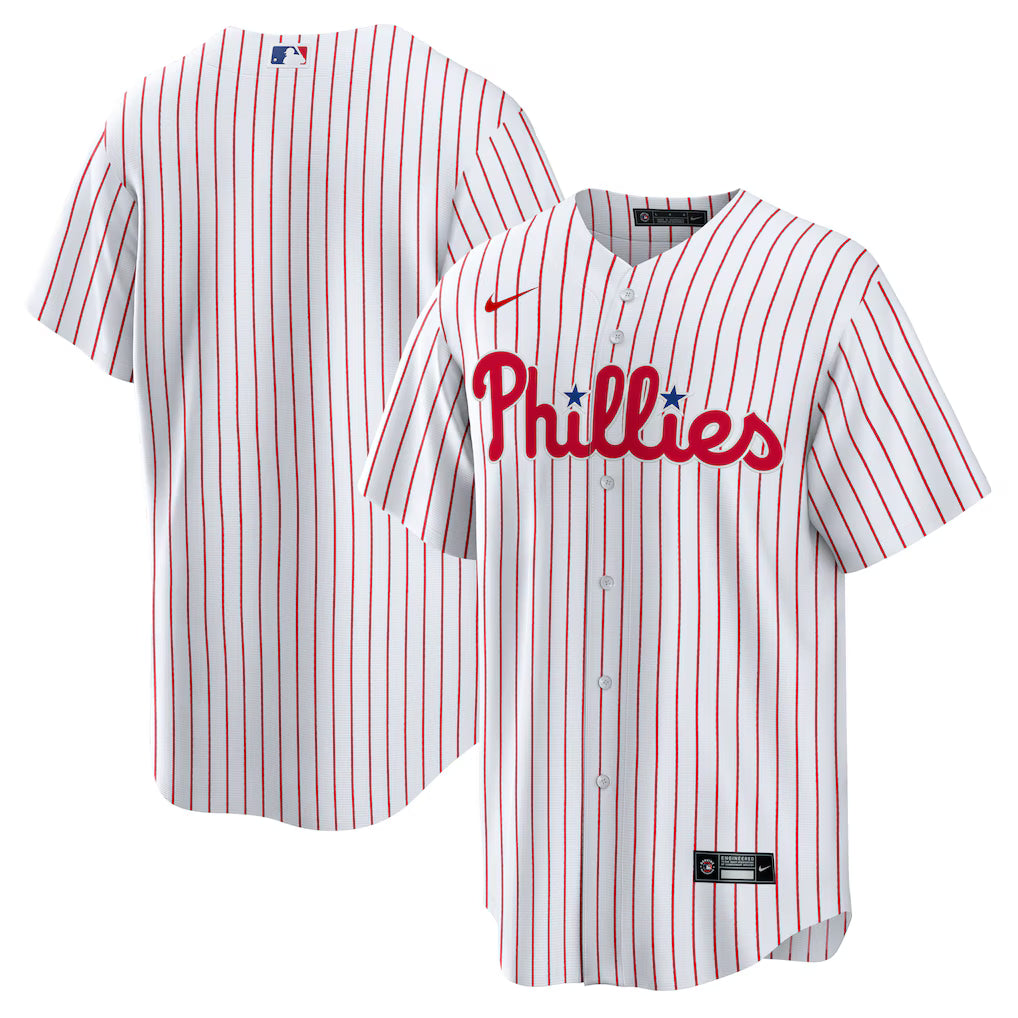Philadelphia Phillies MLB Nike Home Replica Team Jersey – White (USA Stock) - UKASSNI