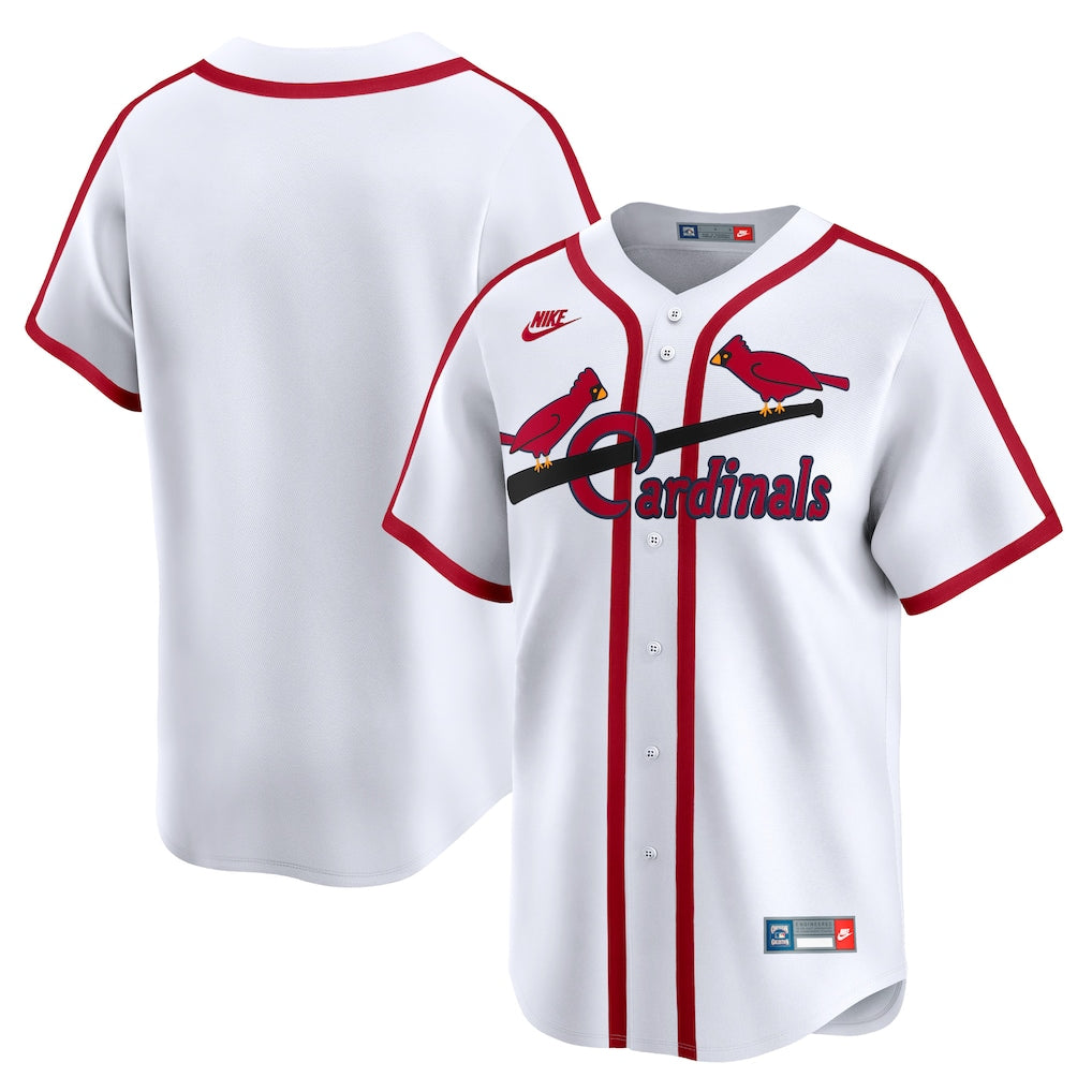 St. Louis Cardinals MLB Nike Cooperstown Collection Limited Jersey – White (USA Stock)