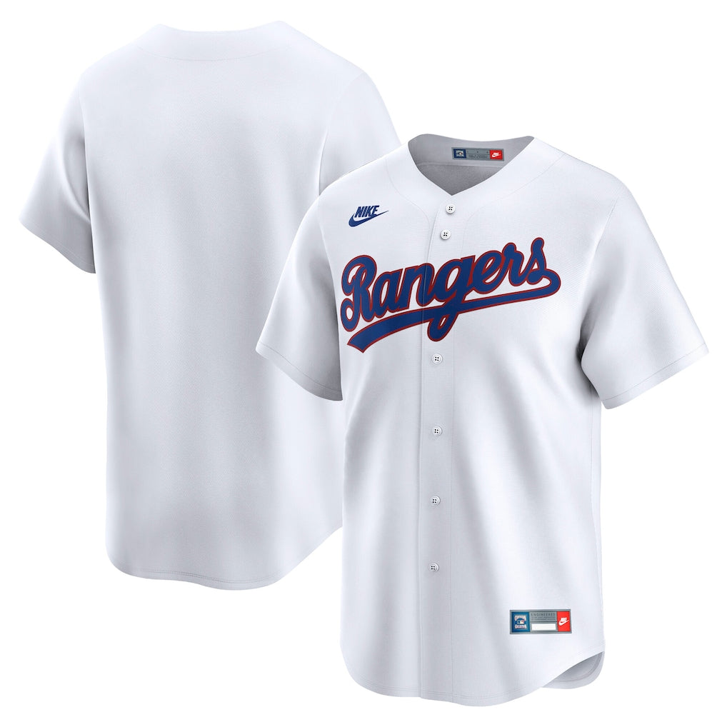Texas Rangers MLB Nike Cooperstown Collection Limited Jersey – White (USA Stock)
