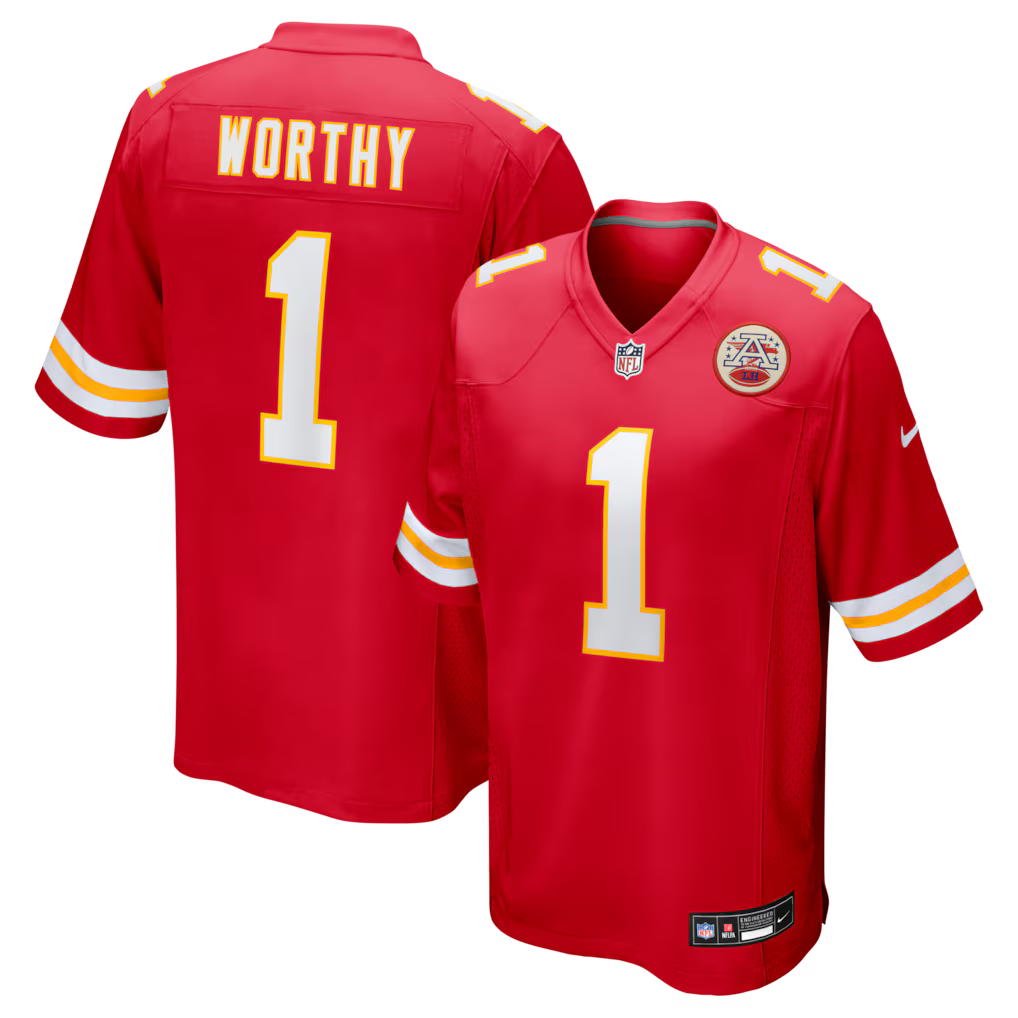 Kansas City Chiefs NFL Xavier Worthy Nike Player Game Jersey – Red (USA Stock) - UKASSNI