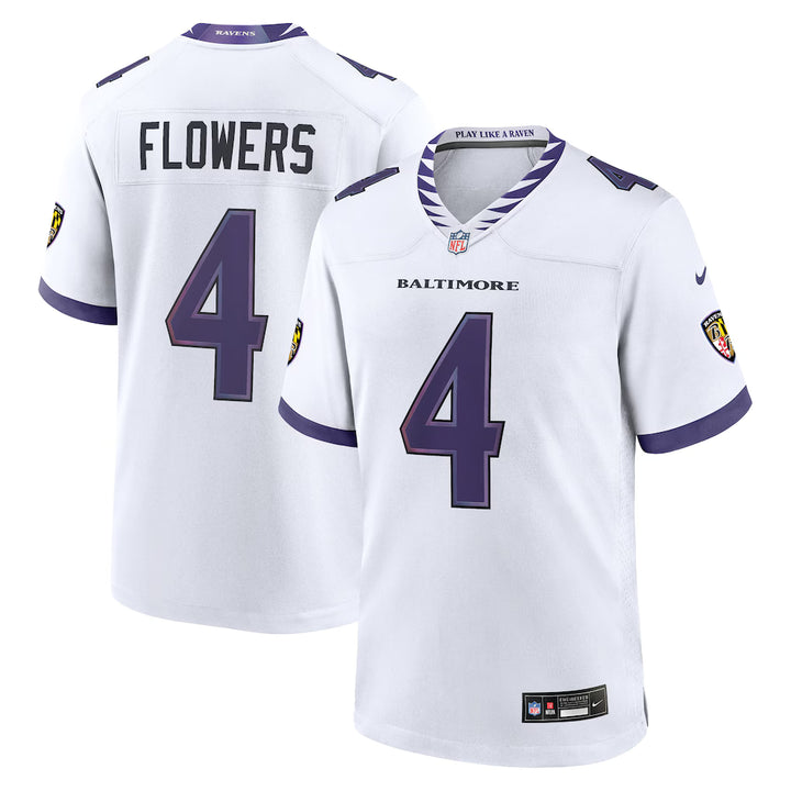 Baltimore Ravens Zay Flowers Jersey – NFL Nike Game – 3 Colours (USA Sourced)