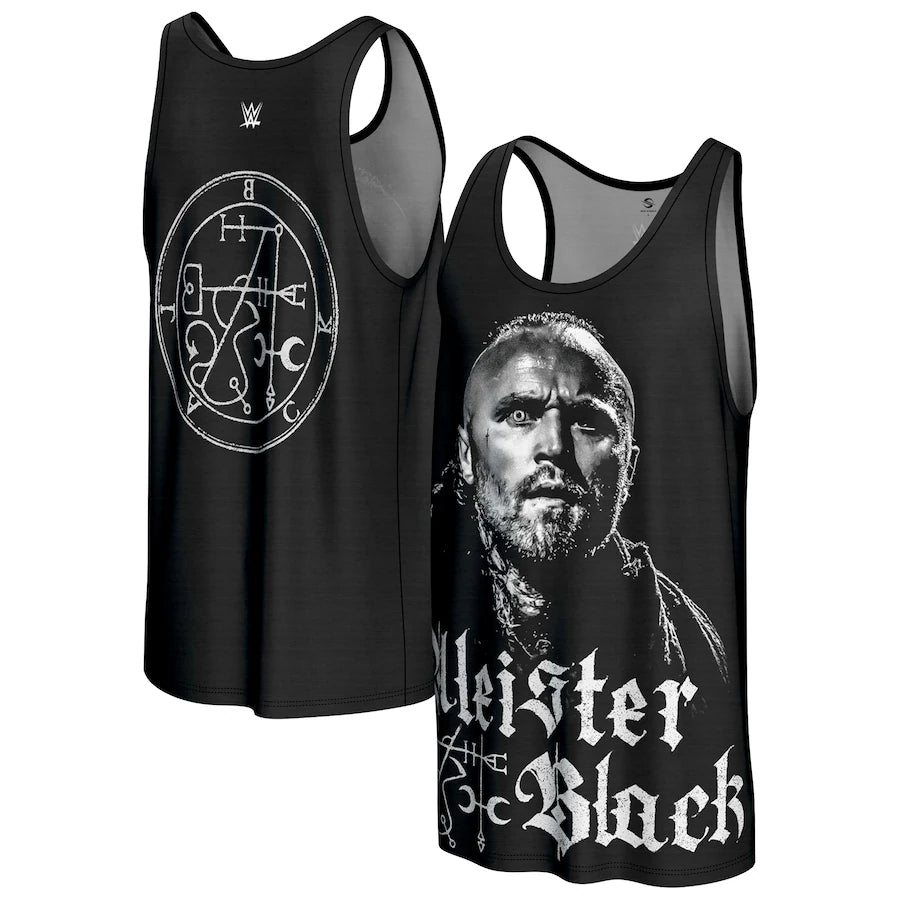 Aleister Black WWE ProSphere Superstar Tank Top - Black (USA Stock) - UKASSNI