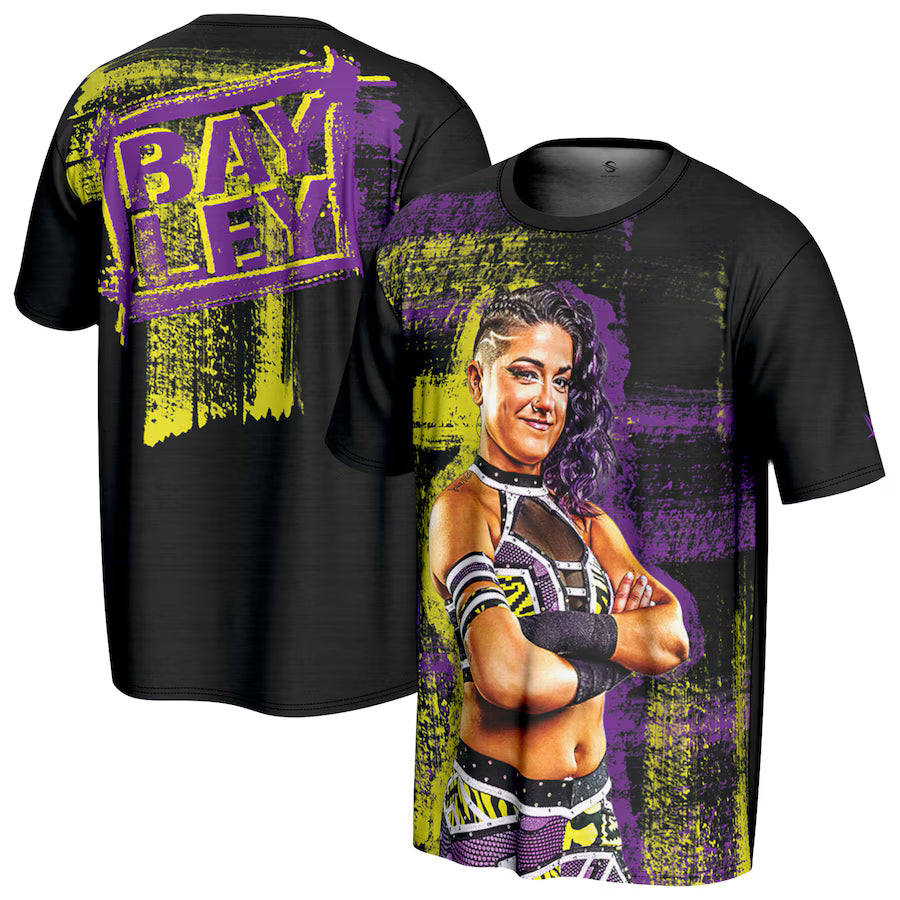 Bayley WWE ProSphere Superstar T-Shirt – Black (USA Stock) - UKASSNI