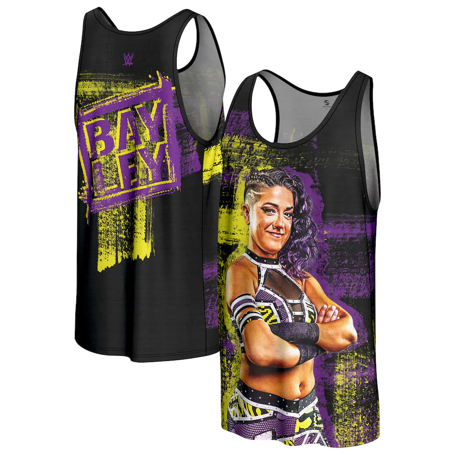 Bayley WWE ProSphere Superstar Tank Top – Black (USA Stock) - UKASSNI
