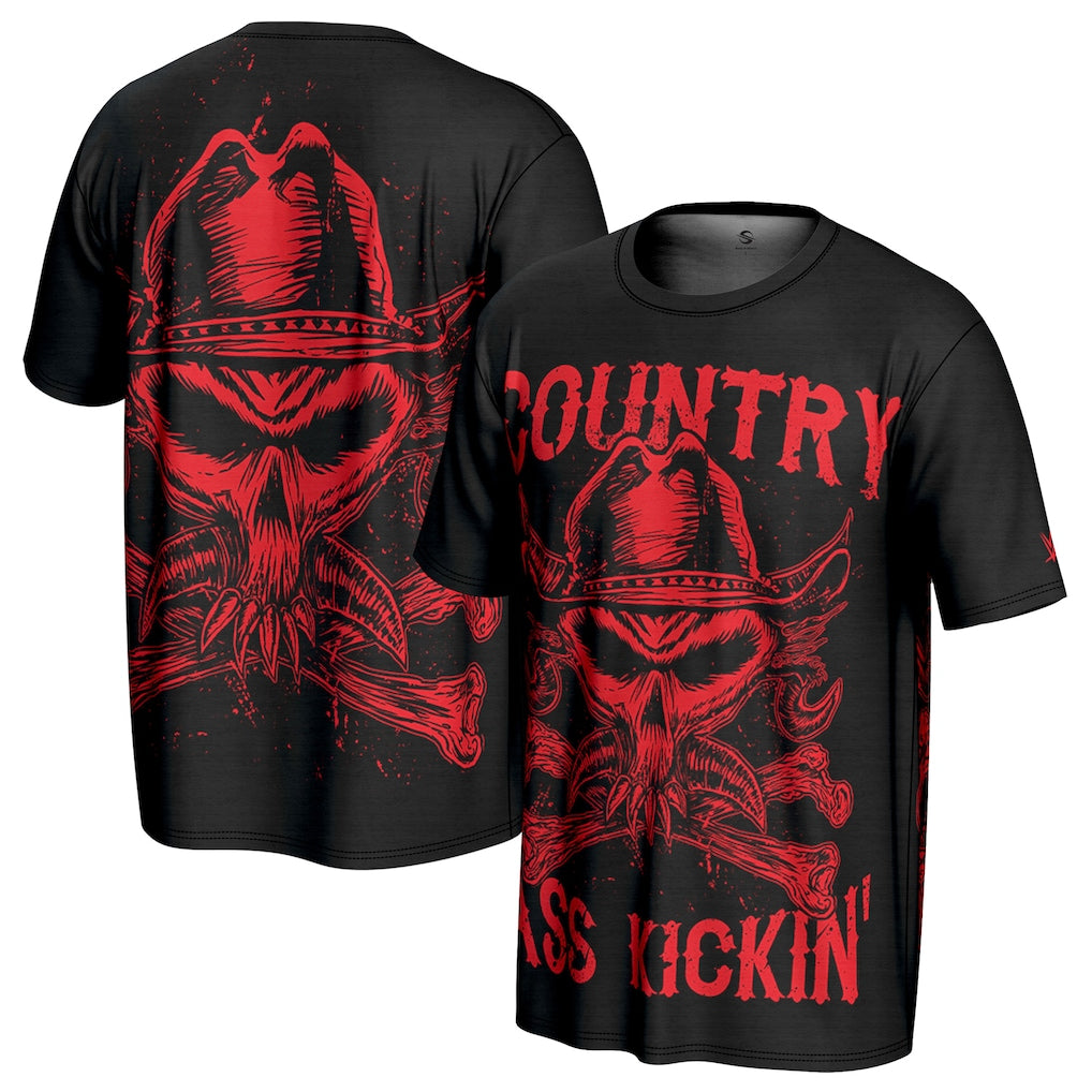 Brock Lesnar WWE ProSphere Country T-Shirt – Black (USA Stock) - UKASSNI