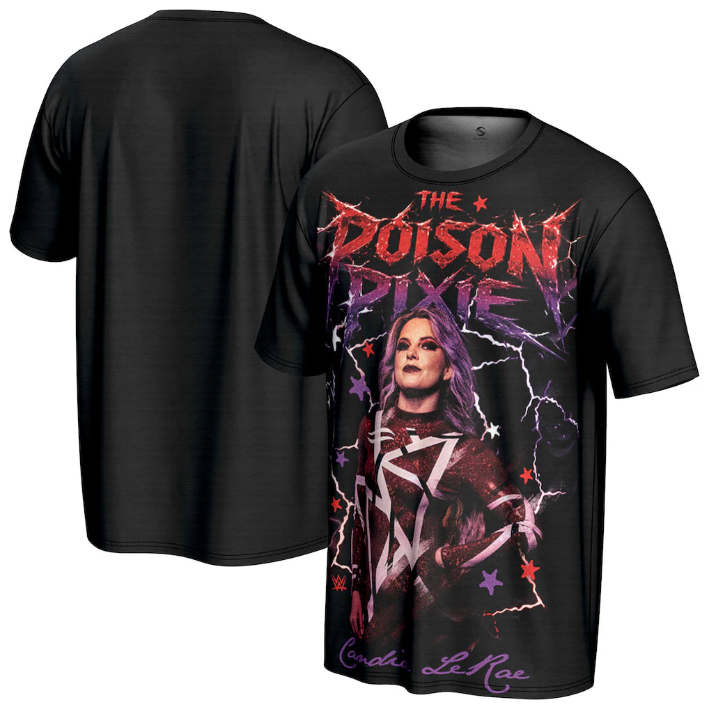 Candice LeRae WWE ProSphere Superstar T-Shirt – Black (USA Stock)