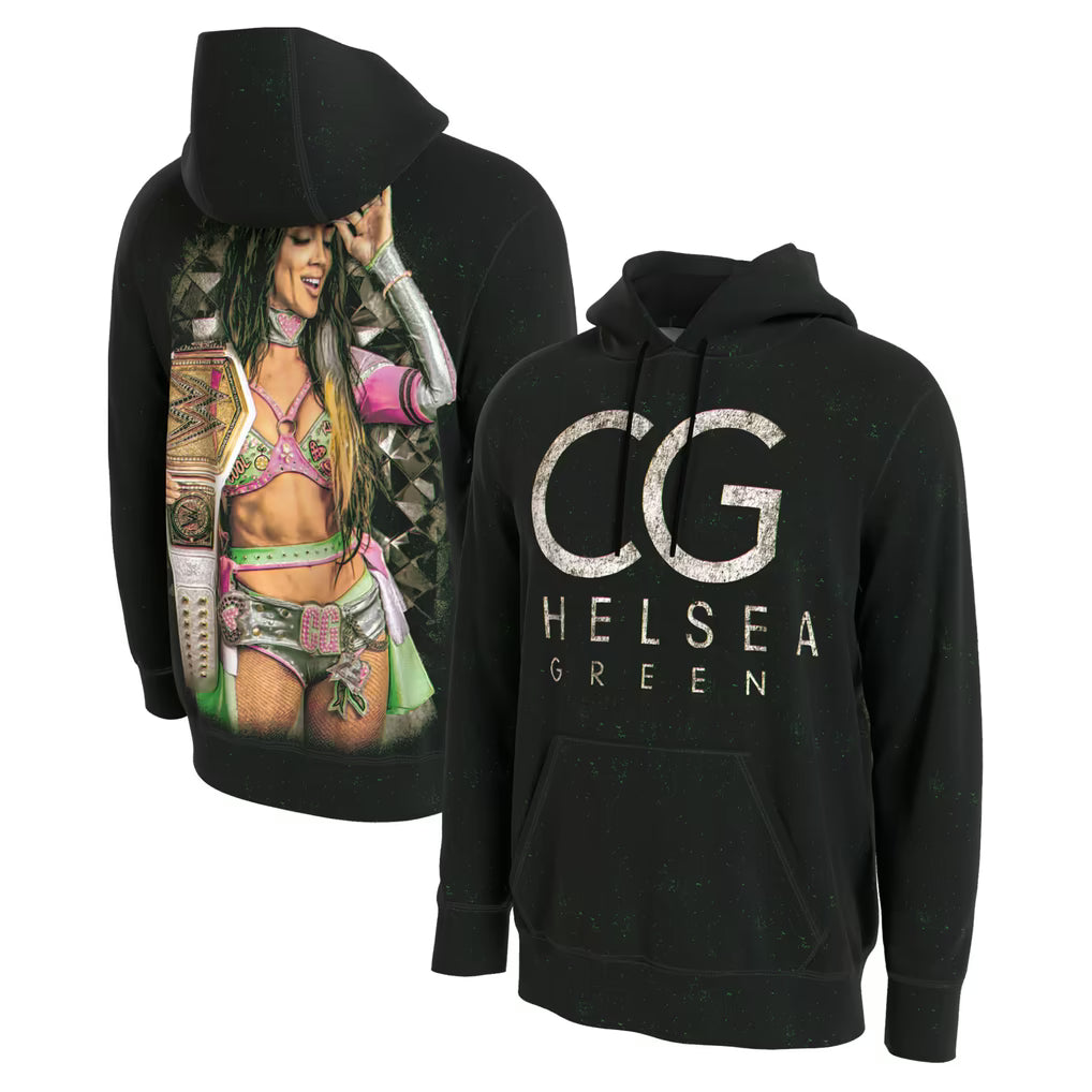 Chelsea Green WWE Champ Hoodie – ProSphere Graphic Design – Black (USA Sourced)