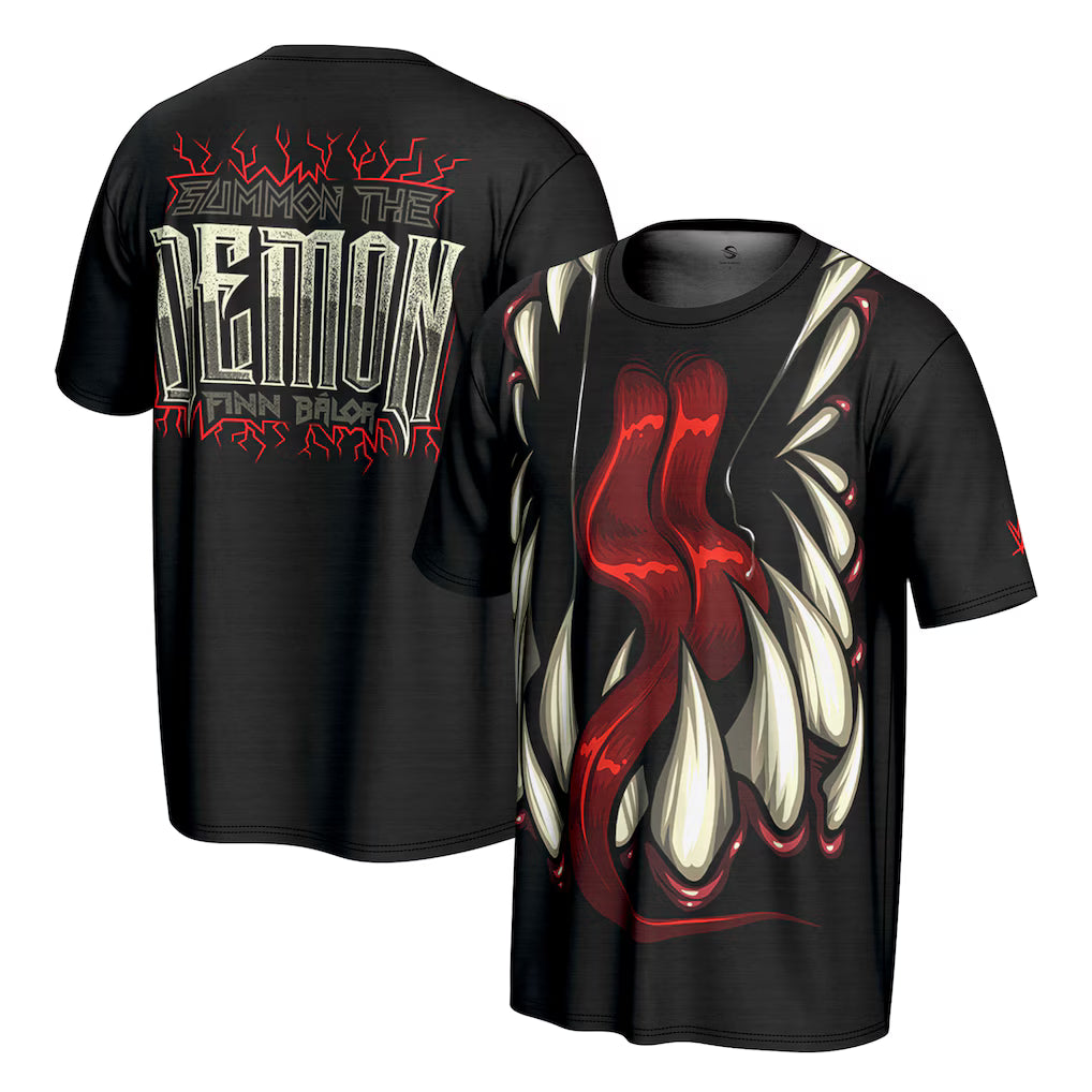 Finn Bálor WWE ProSphere Demon T-Shirt – Black (USA Stock) - UKASSNI