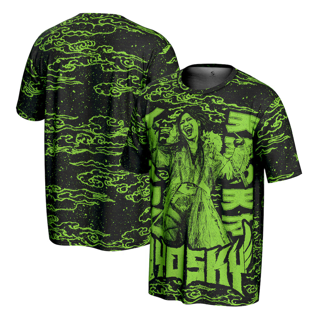 IYO SKY WWE ProSphere Emote T-Shirt – Black (USA Stock) - UKASSNI