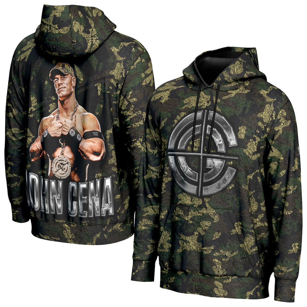 John Cena WWE ProSphere Chain Hoodie – Black (USA Stock) - UKASSNI