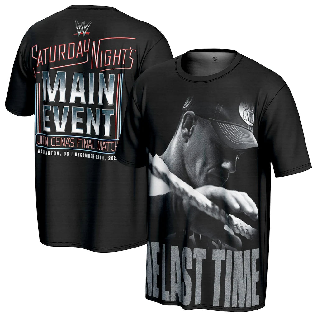 John Cena WWE ProSphere Final Match One Last Time T-Shirt – Black (USA Stock) - UKASSNI