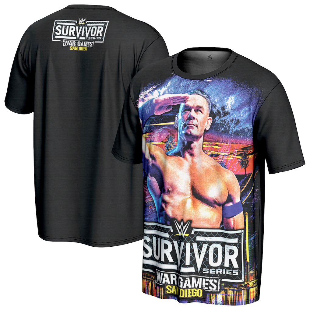 John Cena WWE ProSphere Survivor Series 2025 T-Shirt – Black (USA Stock) - UKASSNI